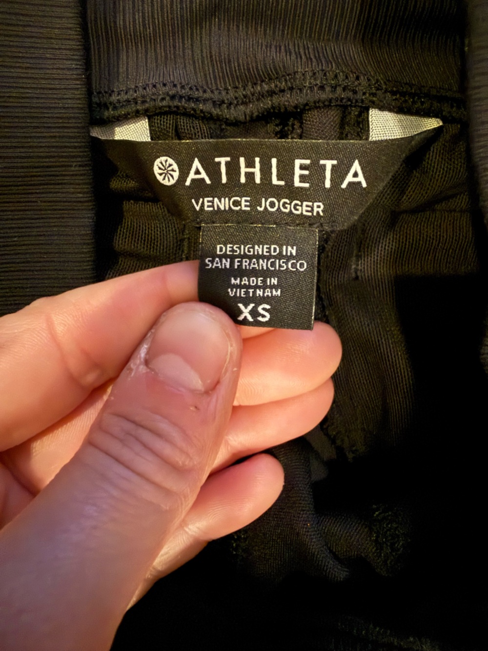 Athleta Venice Jogger Pants Black XS Women’s Athleisure Travel Lounge - Picture 2 of 3